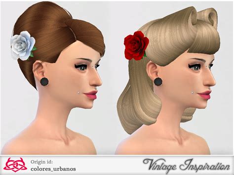Flower Leaf Hair Clip Female Hairpin Acc The Sims 4 P1 Sims4