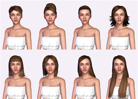 Sims 3 Hairstyles Rolled Bangs Hairstyle Id 62 By Peggy Zone Sims 3