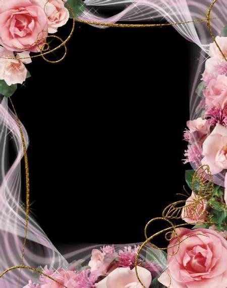 Pink Roses Frame Png Download Free Photo Frame Png