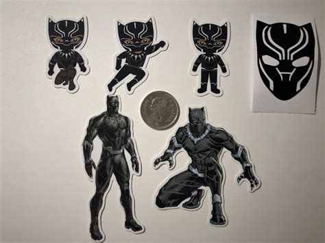 Black Panther Pegatinas Y Vinyl Car Computadora Celular Etsy