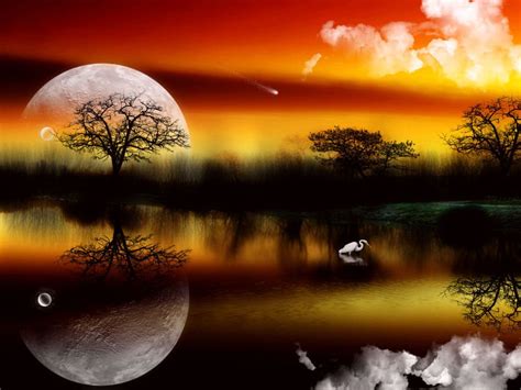 Moon Wallpaper Moon Sunset Pictures Beautiful Live Wallpaper