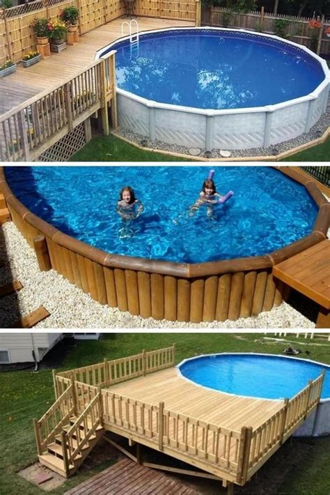 Cool Above Ground Pool Landscape Ideas And Pictures