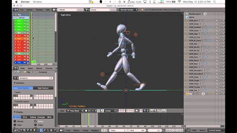 Basic Walk Cycle In Blender Youtube