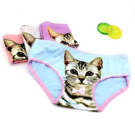 Realistic Cat Face Full Brief Undies Underwear Kittens Ddlg Playground