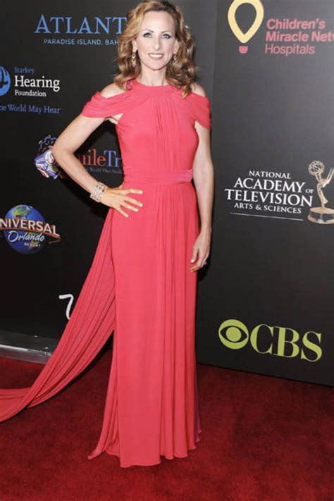 Marlee Matlin Watermelon Pink Celebrity Dress 38th Annual Daytime Emmy