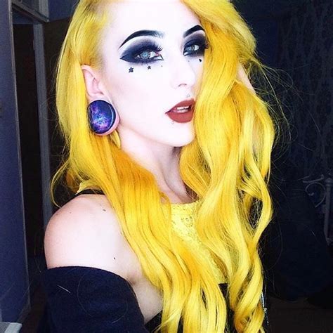 light up every room in lunar tides citrine yellow hair dye shown here on the gorgeous