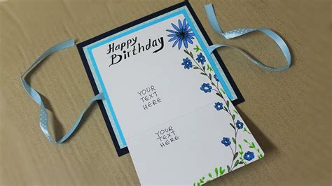 Card info card measures exactly 4.5x 6.25 (a6 size) printed on smooth, white. How to make birthday card for boyfriend - Homemade Card ...
