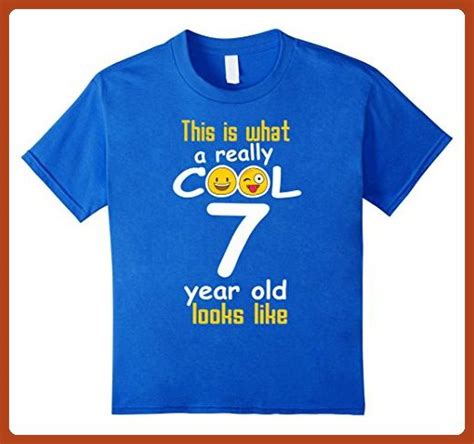 Kids 7th Birthday T Shirt A Really Cool 7 Year Old Tshirt 6 Royal