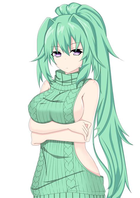 Virgin Killer Sweater Green Heart Rgamindustri