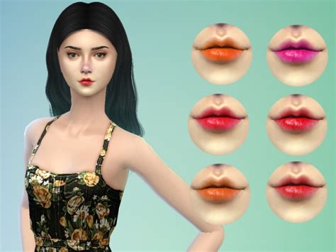 Korean Gradient Lipstick Ver2 By Jyy01 At Tsr Sims 4 Updates