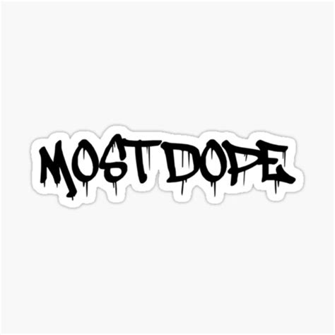 Mac Miller Most Dope Sticker By Rossbrendon Redbubble