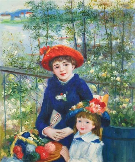 Pierre Auguste Renoir Two Sisters On The Terrace