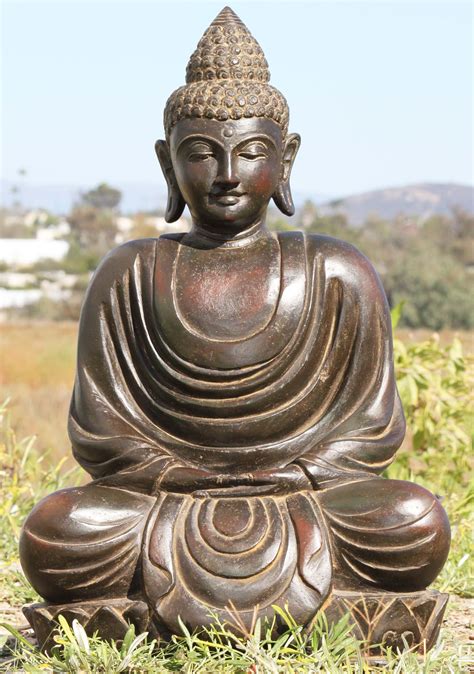 Sold Stone Garden Meditating Buddha Statue 25 96ls265 Hindu Gods