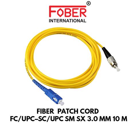 Fiber Patch Cord Fcupc Scupc Sm Sx 30 Mm 10m Netlink Ict Private