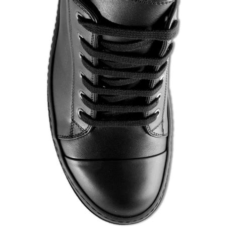 Rick Owens Low Top Leather Sneakers In Blackblack Black For Men Lyst