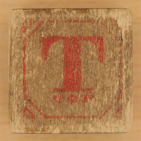 Vintage Wooden Block Letter T Leo Reynolds Flickr