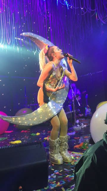 Miley Cyrus Shocking With Her Outfits For The Milky Milky Milk Tour