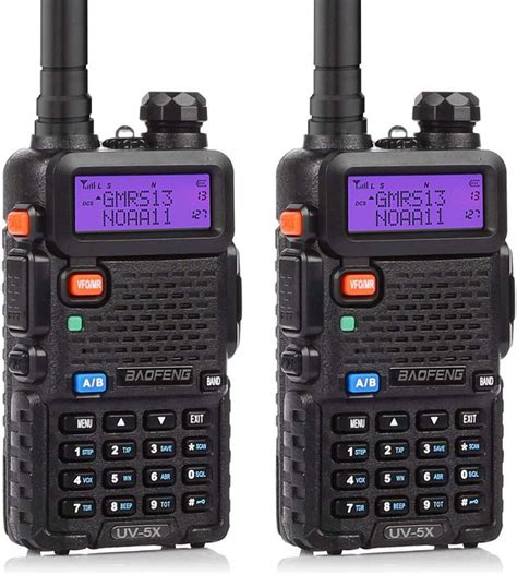 Baofeng Uv 5x Uv 5g Gmrs Radio Repeater Capable Long Range Radio Noaa 2pcs Ebay