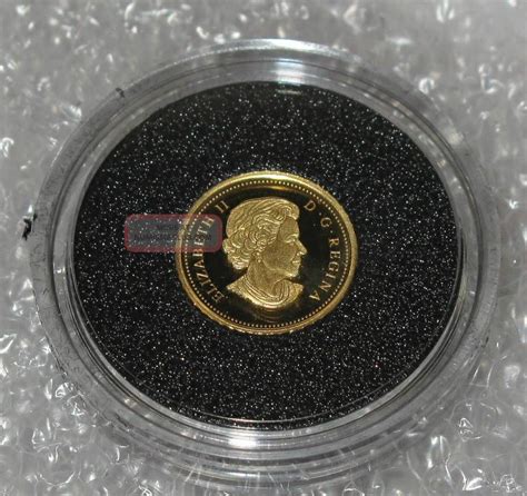 2011 Canada 9999 Gold Coin 25 Cents Cougar Proof