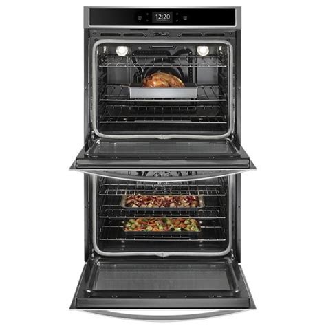 Whirlpool Wod77ec7hs 86 Cu Ft Smart Double Wall Oven With True