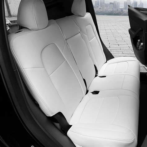 Tesla Model Y White Seat Covers Tessories Au