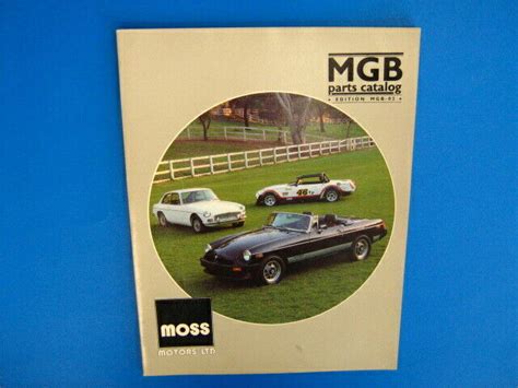 Vintage 1984 Moss Motors Mgb Parts Catalog 1965 1966 1967 1968 1969