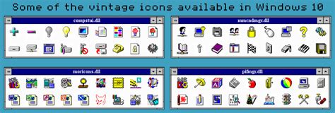 Vintage Icons In Windows 10 Windows