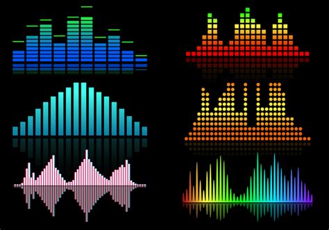 Download Vector Colorful Sound Bars Icons Vector Sets Vectorpicker
