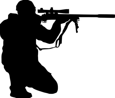 Sniper Rifle Silhouette Transparent Png And Svg Vector File Images