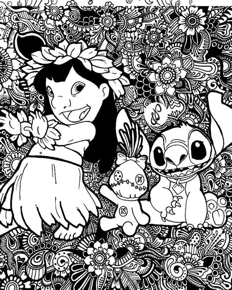 Coloriage Lilo Et Stitch Mandala Disney T L Charger Et Imprimer