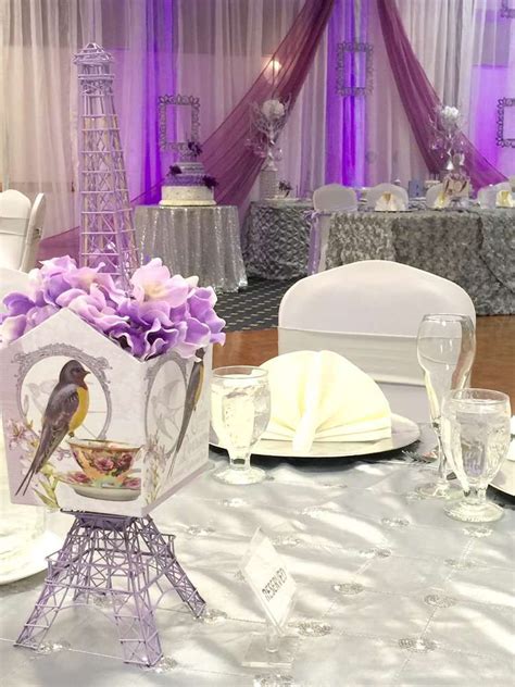 Featuring an assortment of trendy pink and black decorations and novelty items featuring the eiffel tower, these party supplies will make your guests feel like they're in paris for the day as soon as they step foot in your soiree. French / Parisian Quinceañera Party Ideas | Photo 25 of 25 ...