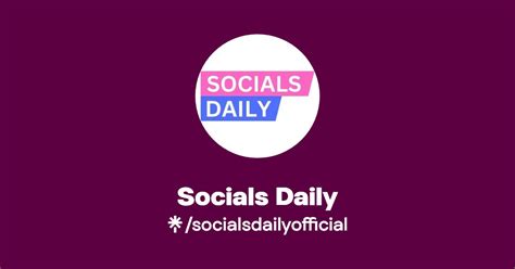 Socials Daily Instagram Tiktok Linktree