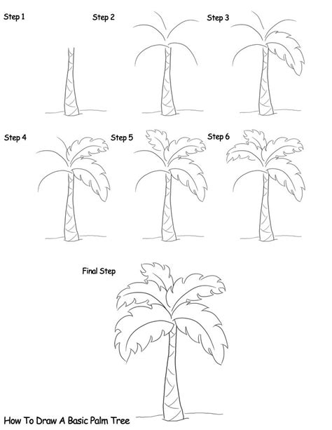 To color the palm tree you can make the leaves a yellow/green color and the trunk a light brown. سراج الغامدي on Twitter | Palmier dessin, Dessin arbre ...