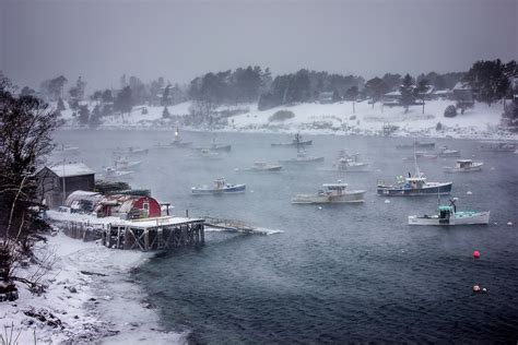 Winter Storm On Mackerel Cove Coast Of Maine Photography By Benjamin