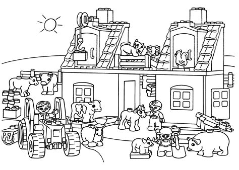 Simply do online coloring for happy animal farm coloring page directly from your gadget, support for ipad, android tab or using our web feature. Lego Duplo Coloring Pages - Coloring Home