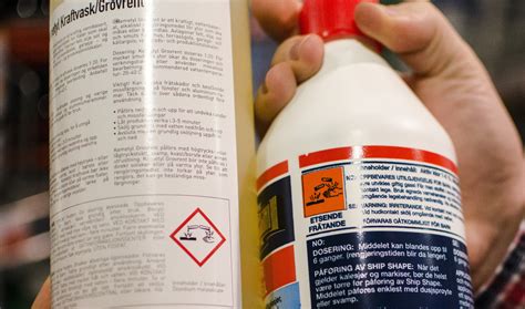 nye faremerker på emballasje og kjemikalier