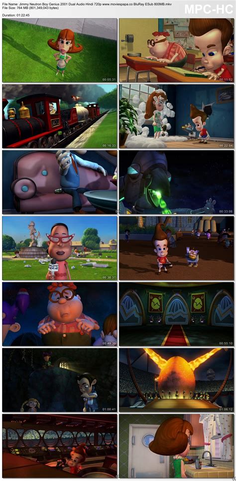 Follows jimmy neutron, his faithful robotic dog, goddard, and his eclectic friends and family as they experience life in retroville. Jimmy Neutron Boy Genius 2001 Dual Audio Hindi ORG 720p BluRay ESub 750MB Download | Moviesmon.photo