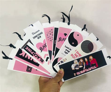 Blackpink K Pop Themed Bookmarks Set Of 10 The Mood Twisters