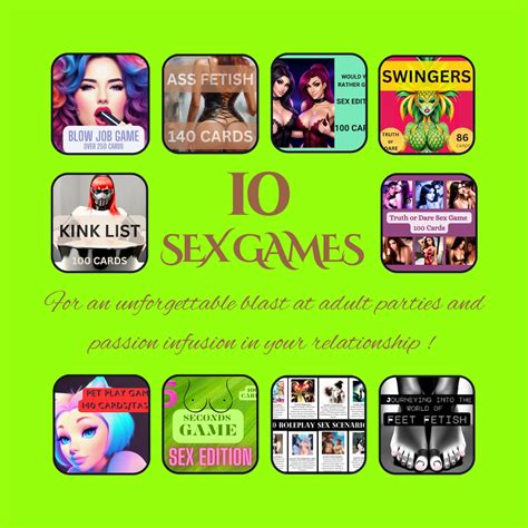 Sex Games Bundle 10 Games Over 1000 Erotic Cards Etsy