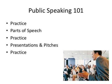 Public Speaking 101