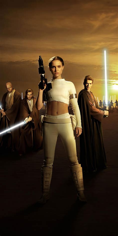1080x2160 Star Wars Episode Ii Attack Of The Clones Natalie Portman 4k