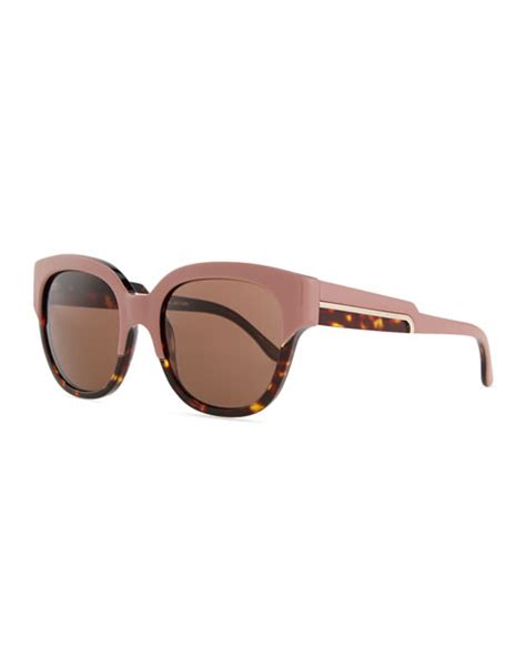 Stella Mccartney Thick Plastic Square Sunglasses Pinktortoise