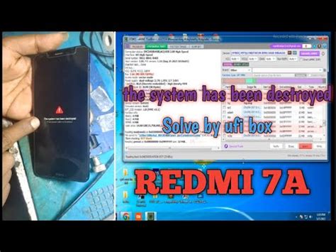 Redmi A The System Has Been Destroyed Ufi Youtube