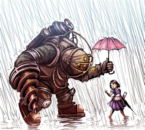 Bioshock Little Sister And Big Daddy