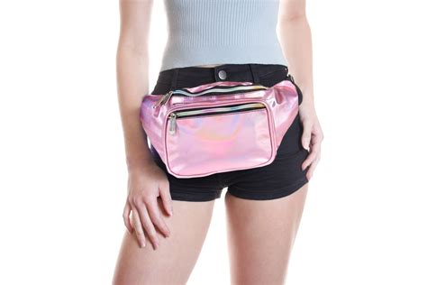 Holographic Pink Fanny Pack Sojourner Bags