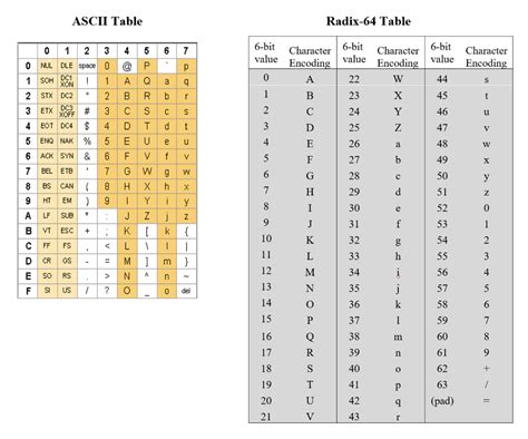 Solved ASCII Table Radix 64 Table 6 Bit Character Value Chegg Com