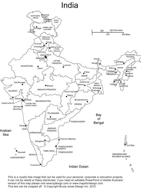 India Printable Blank Maps Outline Maps • Royalty Free Printable