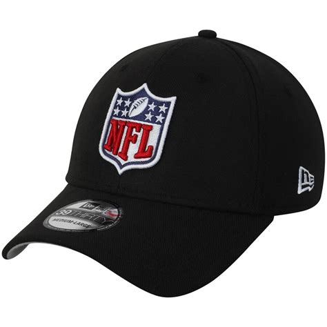 New Era Nfl Black Shield Logo 39thirty Flex Hat