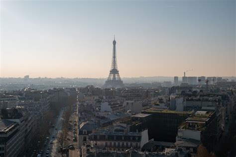Premium Photo Panoramic View Of Paris With The Eiffel Tower