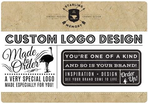 Made To Order Custom Logo Design Package Includes 1 Etsy Logo